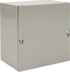 nVent Hoffman - Steel Junction Box Enclosure Screw Flat Cover - NEMA 1, 6" Wide x 6" High x 4" Deep - A1 Tooling