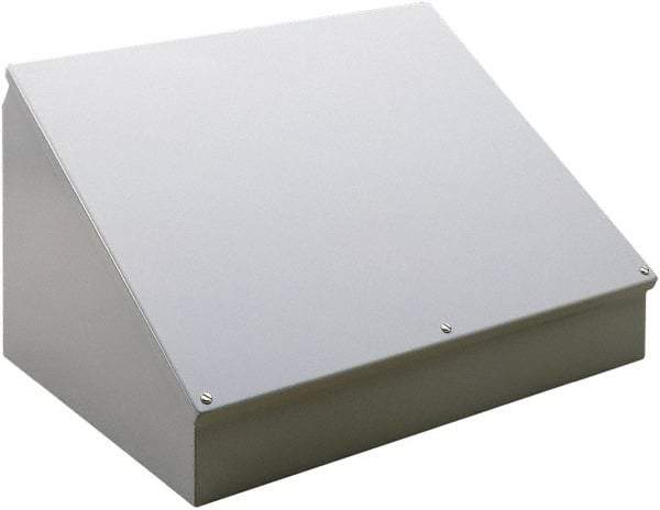 nVent Hoffman - Steel Junction Box Enclosure Hinge Sloped Cover - NEMA 12, 13, 305mm Wide x 203 mm High x 180mm Deep - A1 Tooling