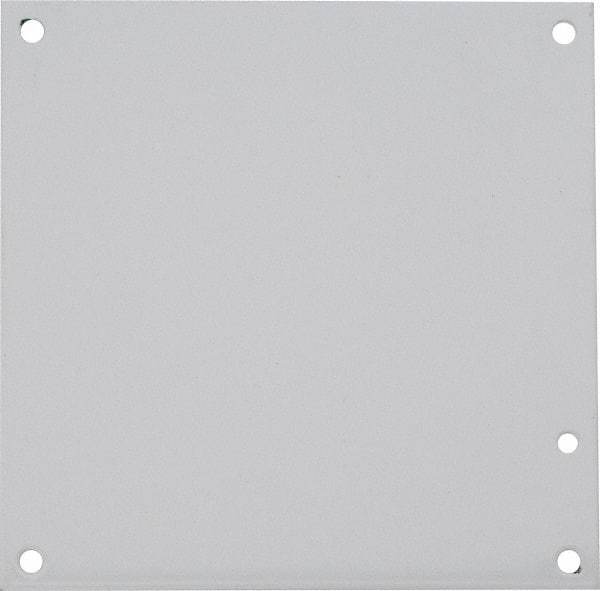 nVent Hoffman - 6-1/4" OAW x 6-1/4" OAH Powder Coat Finish Electrical Enclosure Nonperforated Panel - 8" x 8" Box, 14 Gauge Steel, Use with A8N84/A8N86/A8R86HCR - A1 Tooling