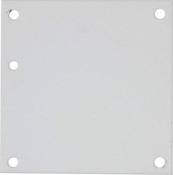 nVent Hoffman - 4-1/4" OAW x 4-1/4" OAH Powder Coat Finish Electrical Enclosure Nonperforated Panel - 6" x 6" Box, 14 Gauge Steel, Use with A6N64/A6R64HCR - A1 Tooling