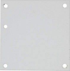 nVent Hoffman - 4-1/4" OAW x 4-1/4" OAH Powder Coat Finish Electrical Enclosure Nonperforated Panel - 6" x 6" Box, 14 Gauge Steel, Use with A6N64/A6R64HCR - A1 Tooling