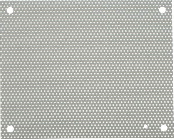 nVent Hoffman - 10-1/2" OAW x 13" OAH Powder Coat Finish Electrical Enclosure Perforated Panel - 16" x 12" Box, 16 Gauge Steel, Use with A16N12ALP/A16N12MPP - A1 Tooling