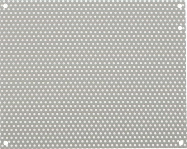 nVent Hoffman - 8-1/4" OAW x 10-1/4" OAH Powder Coat Finish Electrical Enclosure Perforated Panel - 12" x 10" Box, 16 Gauge Steel, Use with A12N104/A12N106/A12R106HCR - A1 Tooling