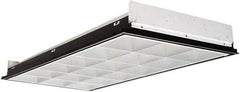 Cooper Lighting - 3 Lamps, 32 Watts, 3,100 Lumens, 2' x 4', Electronic Ballast Fluorescent Lamp Troffer - 18 Cells, 120 to 277 Volt, Polyethylene Diffuser, Steel Troffer - A1 Tooling