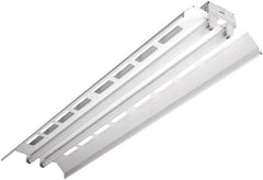 Cooper Lighting - 4 Lamps, 32 Watts, Fluorescent, Low Bay Fixture - 96" Long x 4-5/8" High x 12" Wide, 120-277 Volt, Steel Housing - A1 Tooling