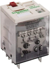 Square D - 11 Pins, 1.7 VA Power Rating, Ice Cube Electromechanical Plug-in General Purpose Relay - 15 Amp at 250 VAC, 3PDT, 120 VAC, 31mm Wide x 39mm High x 27mm Deep - A1 Tooling