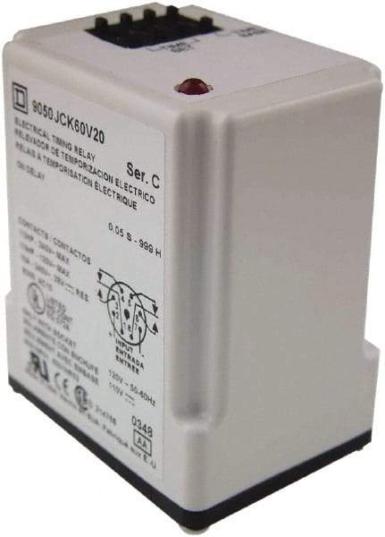 Square D - 999 min Delay, DPDT Time Delay Relay - 10 Contact Amp, 240 VAC - A1 Tooling