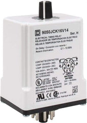 Square D - 8 Pin, 10 min Delay, DPDT Time Delay Relay - 10 Contact Amp, 24 VAC/VDC - A1 Tooling