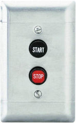 Schneider Electric - 2 Operator, Flush Pushbutton Control Station - Start-Stop (Legend), Momentary Switch, NO/NC Contact, NEMA 1 - A1 Tooling