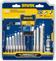 Irwin - 32 Piece, Phillips Handle, Drill & Drive Set - 1/16 to 1/4" Hex - A1 Tooling