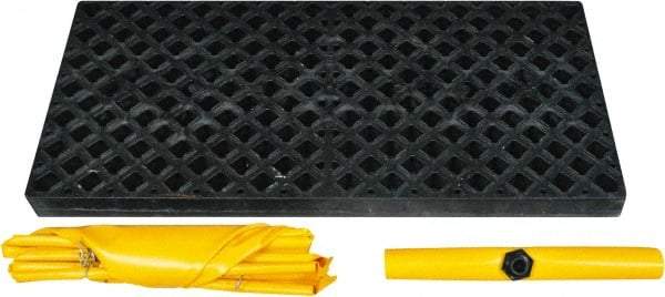 UltraTech - 66 Gal Sump, 3,000 Lb Capacity, 2 Drum, Polyethylene Spill Deck or Pallet - 54" Long x 25" Wide x 4" High, Low Profile, Inline Drum Configuration - A1 Tooling