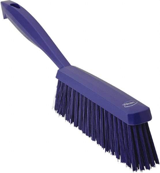 Vikan - 14" OAL, Polyester Staple Set Bench Brush - 2" Bristle Length, 6-3/8" Long Head, Purple - A1 Tooling