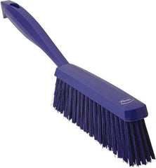 Vikan - 14" OAL, Polyester Staple Set Bench Brush - 2" Bristle Length, 6-3/8" Long Head, Purple - A1 Tooling