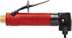 Chicago Pneumatic - 1/4" Collet, Straight Handle, Air Angle Die Grinder - 18,000 RPM, Rear Exhaust, 15 CFM, 0.5 hp, 90 psi, 6.35mm Inlet - A1 Tooling