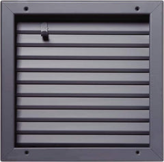 National Guard Products - 13" Wide x 13" High, Solid Steel Fire Rated Louver - 12" Opening Width, 12" Opening Height - A1 Tooling