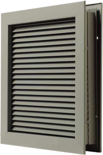 National Guard Products - 25" Wide x 25" High, Solid Steel Louver - 24" Opening Width, 24" Opening Height - A1 Tooling