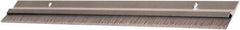 National Guard Products - 1/4" Back Strip Brush Width, Aluminum Door Bottom Sweep - 1" Bristle Length, Nylon, 1" OAL, 1" High, Anodized Alum Coated - A1 Tooling