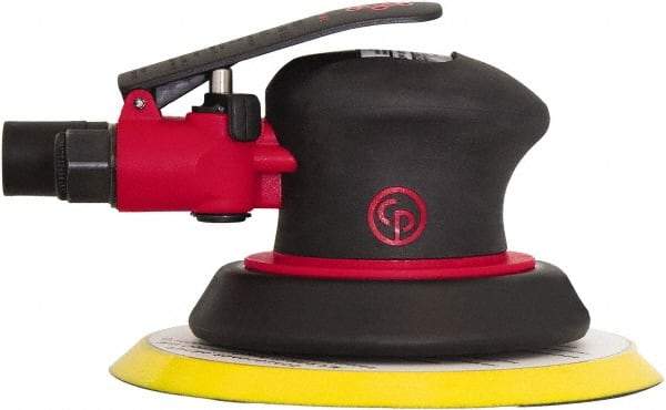 Chicago Pneumatic - 12,000 OPM, 8 CFM Air Consumption, Palm Air Orbital Sander - Round Pad, 1/4" Inlet - A1 Tooling