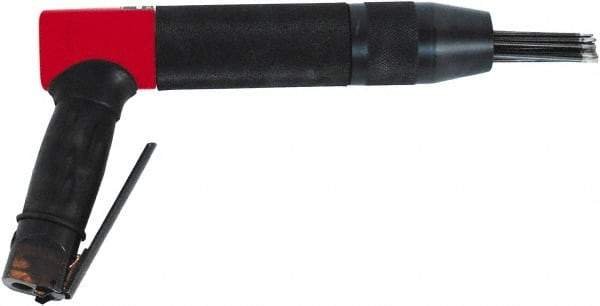 Chicago Pneumatic - 2,400 BPM, 0.92" Bore Diam, Pneumatic Pistol Grip Needle Scaler - 7" Needle Length, 4.2 CFM, 90 psi, 1/4 NPT Inlet - A1 Tooling