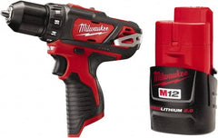 Milwaukee Tool - 12V 3/8" Pistol Grip Cordless Drill - A1 Tooling