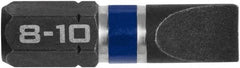 Irwin - 0.252" Slotted Screwdriver Bit - 1/4" Hex Drive, 1" OAL - A1 Tooling