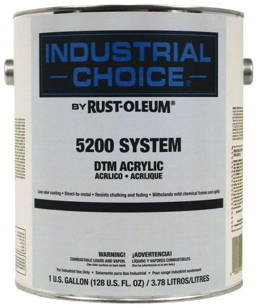 Rust-Oleum - 1 Gal Masstone Semi Gloss Finish Acrylic Enamel Paint - Interior/Exterior, Direct to Metal, <250 gL VOC Compliance - A1 Tooling