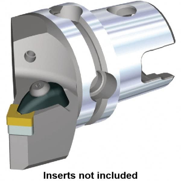 Kennametal - Left Hand Cut, Size KM50, SN.. Insert Compatiblity, Modular Turning & Profiling Cutting Unit Head - 27mm Ctr to Cutting Edge, 58.3mm Head Length, Through Coolant, Series Kenclamp - A1 Tooling