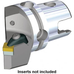 Kennametal - Right Hand Cut, Size KM50, SN.. Insert Compatiblity, Modular Turning & Profiling Cutting Unit Head - 27mm Ctr to Cutting Edge, 58.3mm Head Length, Through Coolant, Series Kenclamp - A1 Tooling