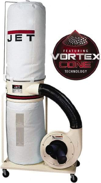 Jet - 30µm, Portable Dust Collector - 1,200 CFM Air Flow - A1 Tooling