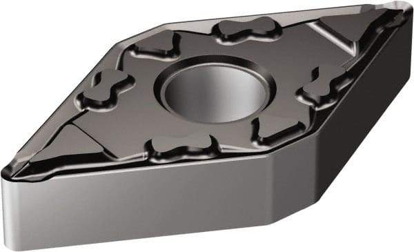 Sandvik Coromant - DNMG431 MF Grade 1105 Carbide Turning Insert - TiAlN Finish, 55° Diamond, 1/2" Inscr Circle, 3/16" Thick, 1/64" Corner Radius - A1 Tooling