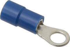 Thomas & Betts - 16-14 AWG Partially Insulated Crimp Connection Circular Ring Terminal - #8 Stud, 0.803" OAL x 0.26" Wide, Tin Plated Copper Contact - A1 Tooling