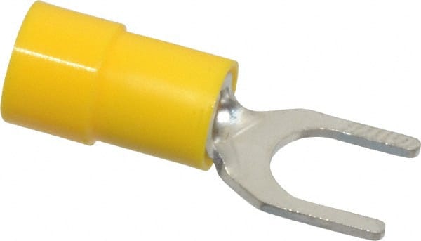 Thomas & Betts - 1/4 Inch Stud, 12 to 10 AWG, Partially Insulated, Crimp, Standard Fork Terminal - A1 Tooling