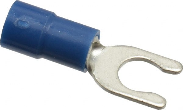 Thomas & Betts - #10 Stud, 16 to 14 AWG Compatible, Partially Insulated, Crimp Connection, Locking Fork Terminal - A1 Tooling