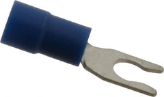 Thomas & Betts - #6 Stud, 16 to 14 AWG Compatible, Partially Insulated, Crimp Connection, Locking Fork Terminal - A1 Tooling