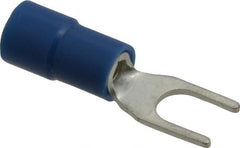 Thomas & Betts - #8 Stud, 16 to 14 AWG Compatible, Partially Insulated, Crimp Connection, Standard Fork Terminal - A1 Tooling