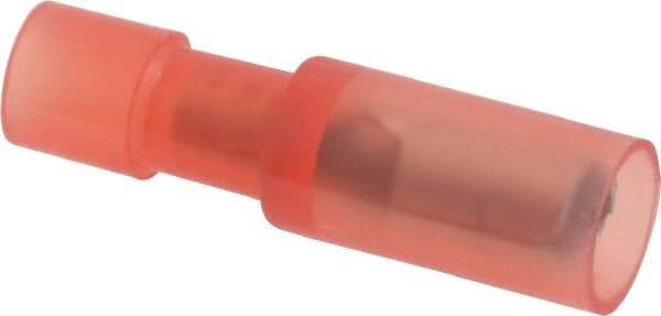 Thomas & Betts - 22 to 16 AWG Bullet Connector - 0.153" Bullet Diam, Red Nylon Insulation - A1 Tooling