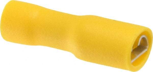 Thomas & Betts - 12 to 10 AWG, Vinyl, Fully Insulated, Female Wire Disconnect - 1/4 Inch Wide Tab, Yellow, RoHS Compliant, UL 94 V-0 - A1 Tooling