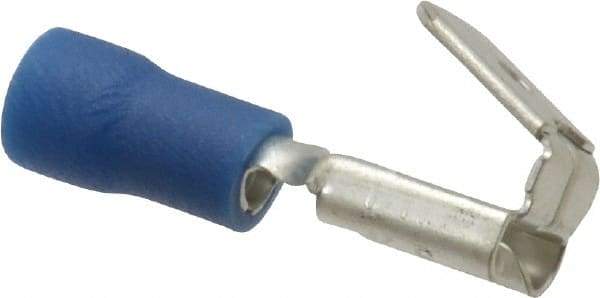 Thomas & Betts - 16 to 14 AWG, Vinyl, Fully Insulated, Piggyback Wire Disconnect - 1/4 Inch Wide Tab, Blue, RoHS Compliant, UL 94 V-0 - A1 Tooling