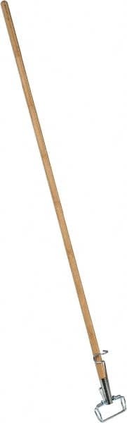 PRO-SOURCE - 60" Standard Wood Quick Connect Mop Handle - Metal Connector, Use with Wet Mops - A1 Tooling