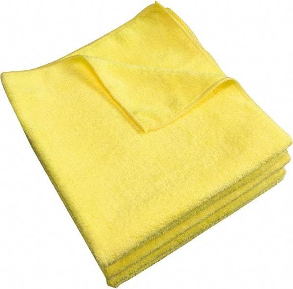 PRO-SOURCE - Reusable Microfiber Wipes - 14" x 14" Sheet Size, Yellow - A1 Tooling