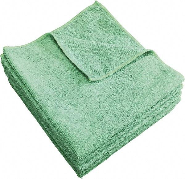 PRO-SOURCE - Reusable Microfiber Wipes - 14" x 14" Sheet Size, Green - A1 Tooling