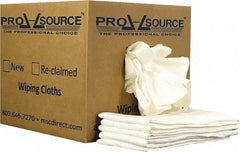 PRO-SOURCE - 12 Inch Long x 20 Inch Wide Virgin Cotton Diaper Rags - White, Lint Free, 10 Lbs. at 2 to 4 per Pound, Box - A1 Tooling