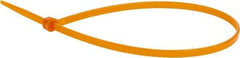 Value Collection - 9.8" Long Orange Nylon Standard Cable Tie - 40 Lb Tensile Strength, 70mm Max Bundle Diam - A1 Tooling