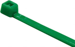 Value Collection - 4" Long Green Nylon Standard Cable Tie - 18 Lb Tensile Strength, 21mm Max Bundle Diam - A1 Tooling