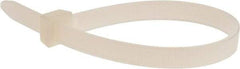 Value Collection - 8" Long Natural (Color) Nylon Standard Cable Tie - 120 Lb Tensile Strength, 54mm Max Bundle Diam - A1 Tooling