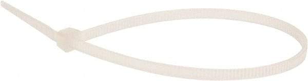 Value Collection - 6.3" Long Natural (Color) Nylon Standard Cable Tie - 18 Lb Tensile Strength, 40mm Max Bundle Diam - A1 Tooling