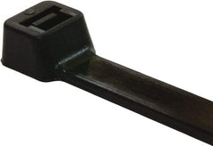 Value Collection - 6" Long Black Nylon Standard Cable Tie - 40 Lb Tensile Strength, 38mm Max Bundle Diam - A1 Tooling