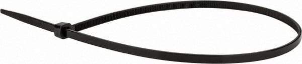 Value Collection - 16" Long Black Nylon Standard Cable Tie - 50 Lb Tensile Strength, 106mm Max Bundle Diam - A1 Tooling