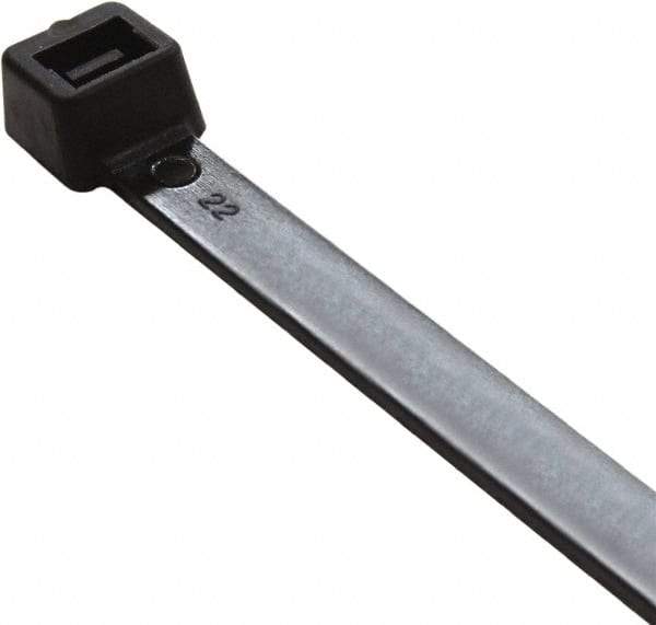 Value Collection - 11" Long Black Nylon Standard Cable Tie - 50 Lb Tensile Strength, 81mm Max Bundle Diam - A1 Tooling