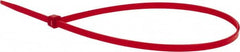 Value Collection - 14.6" Long Red Nylon Standard Cable Tie - 50 Lb Tensile Strength, 106mm Max Bundle Diam - A1 Tooling